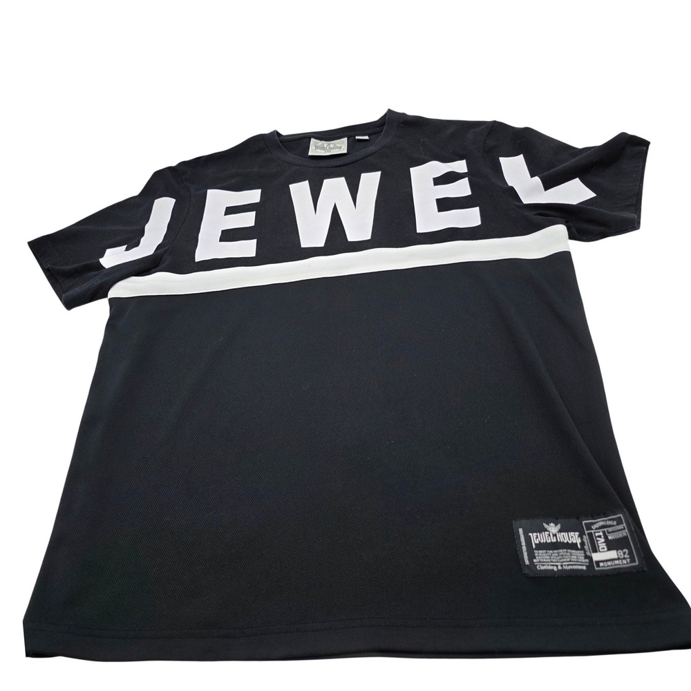 Jewel House T-Shirt M 2XL Black White Colorblock Graphic Streetwear Tee Gorpcore